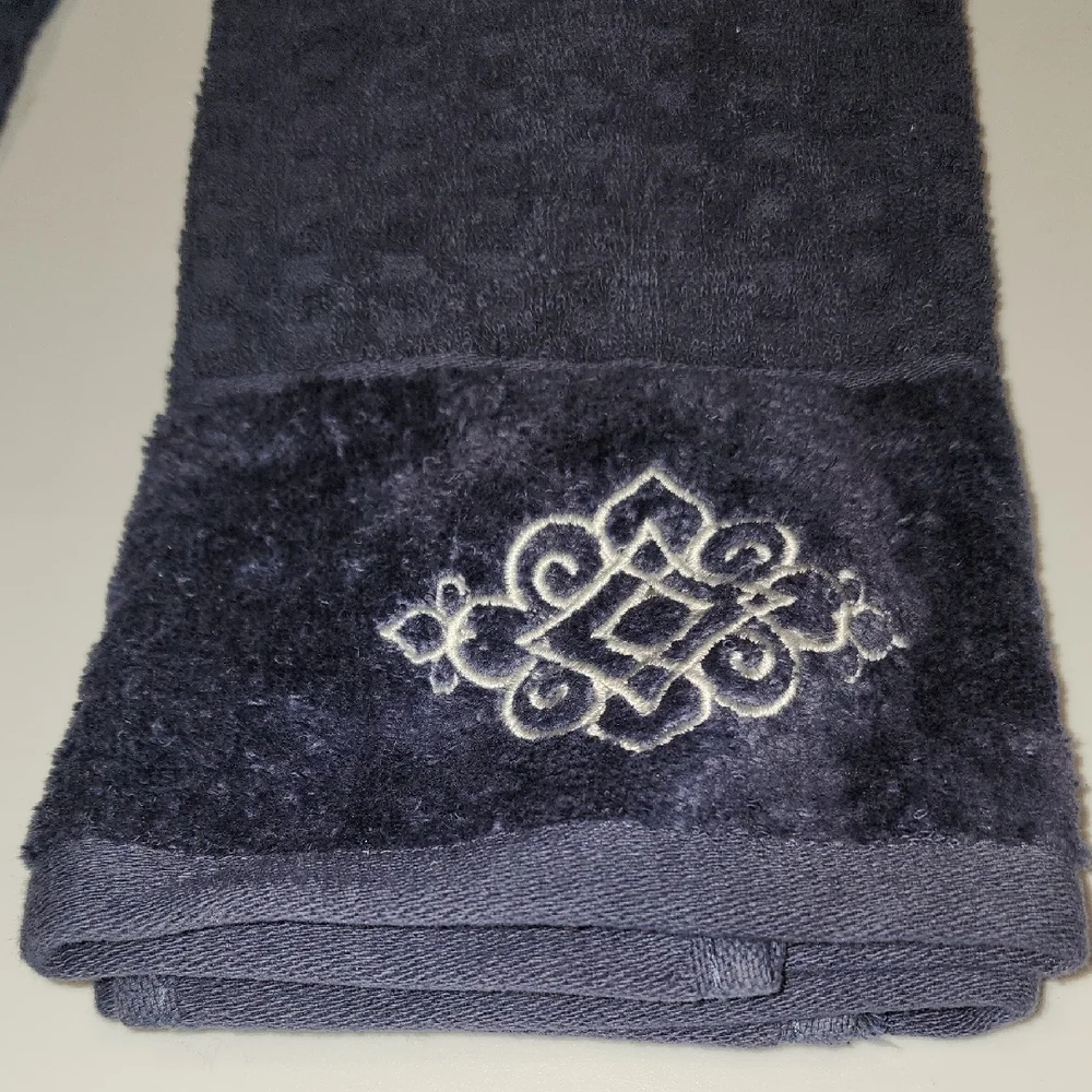 Comfort Bay Navy Blue Hand Towel Set